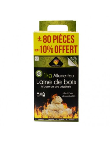 ALLUME FEU CHEMINEE BARBECUE BOIS DE CHAUFFAGE