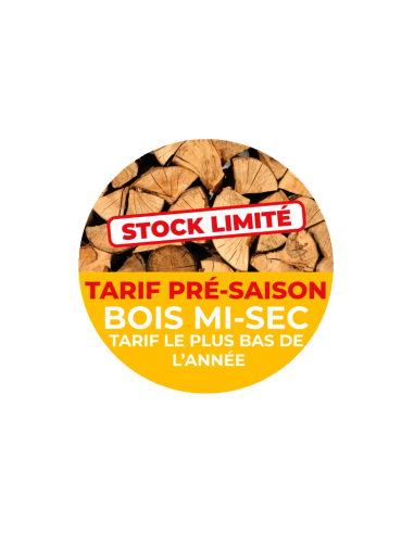 Bois de chauffage dur en 25 cm MI SEC...