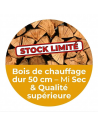Bois de chauffage dur en 50 cm MI SEC - PRE-SAISON 2026 (1,2 m3 soit 1,5 stère)