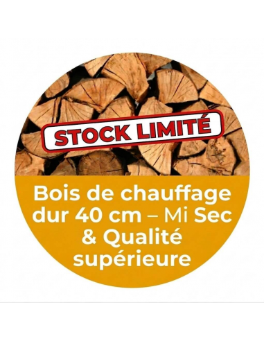 Bois de chauffage dur en 40 cm MI SEC...